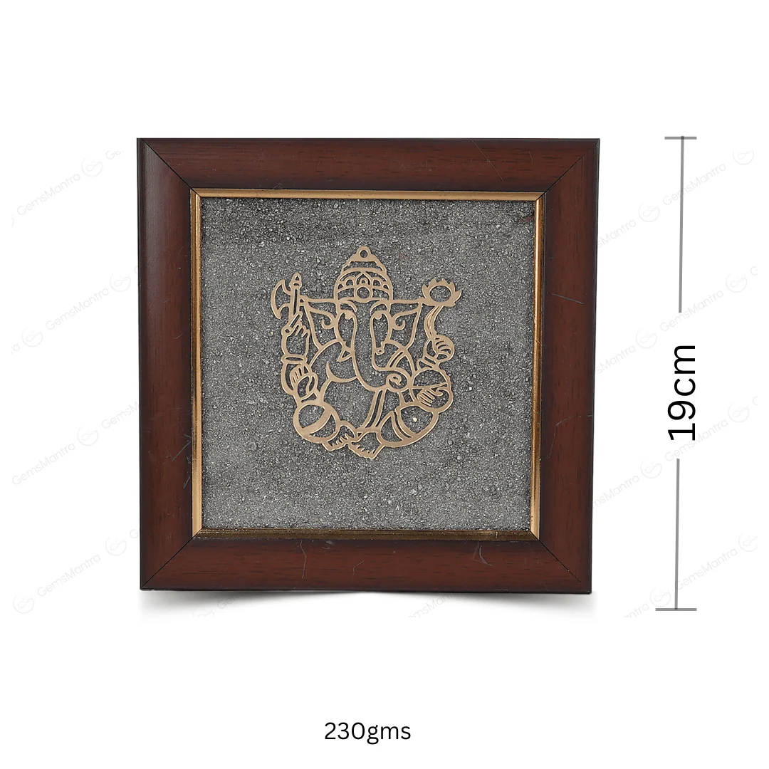 Ganesh Ji Pyrite Dust Frame - Image 3