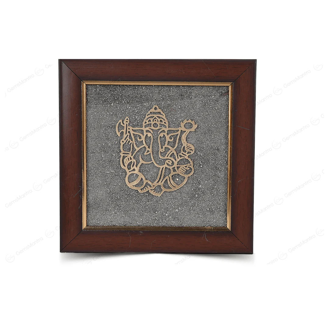 Ganesh Ji Pyrite Dust Frame - Image 4