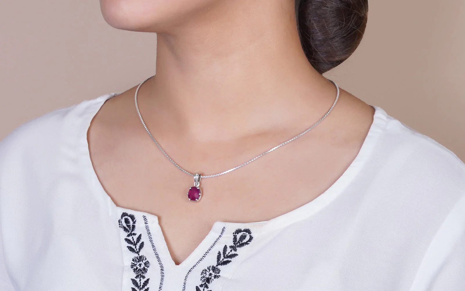 Glass Filled Ruby Pendant - 6.16 Carats - Image 3