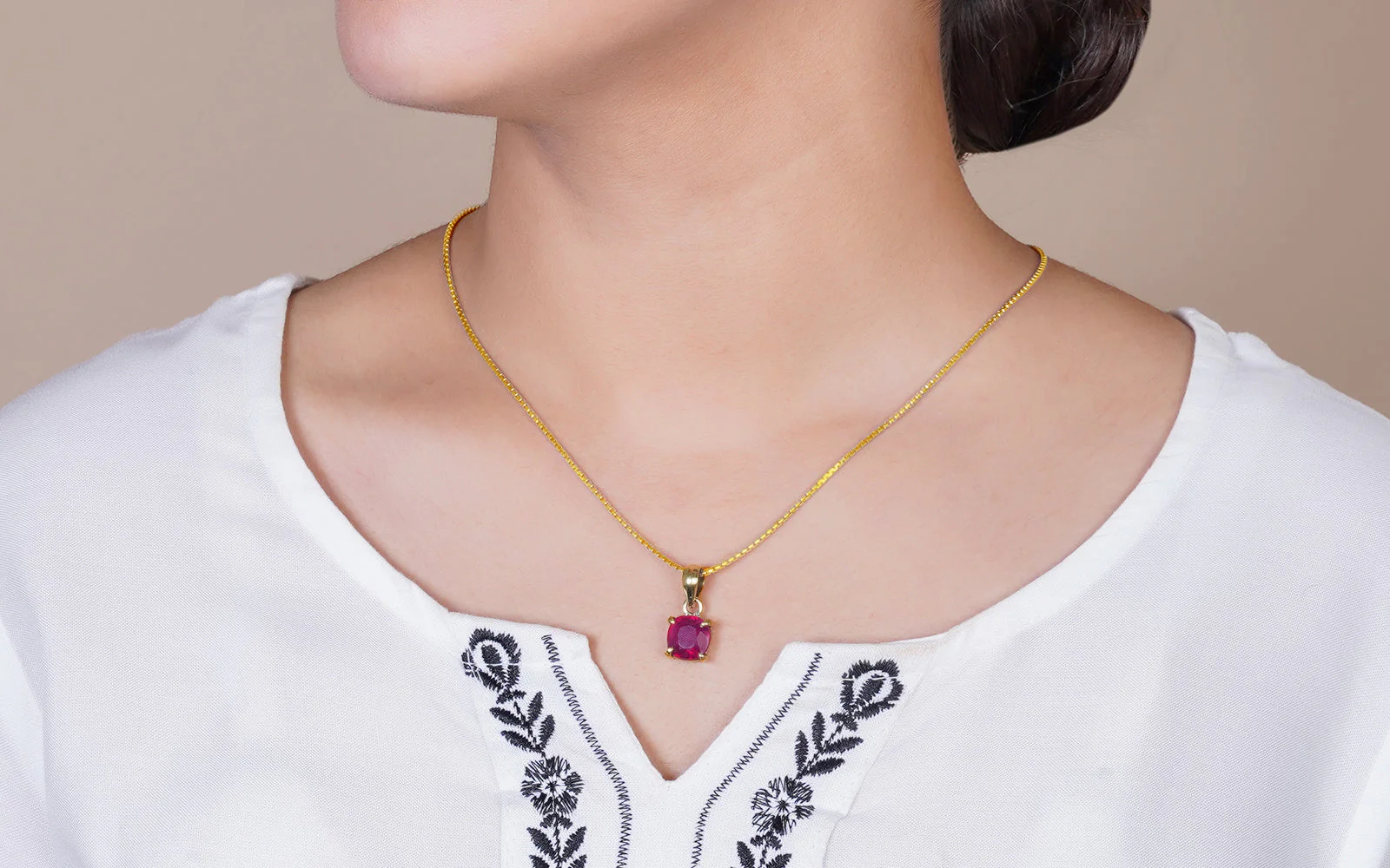 Glass Filled Ruby Pendant - 6.29 Carats - Image 3