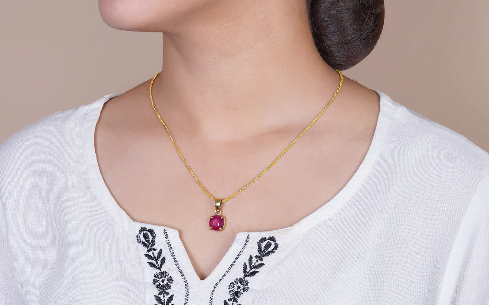 Glass Filled Ruby Pendant - 6.06 Carats - Image 3
