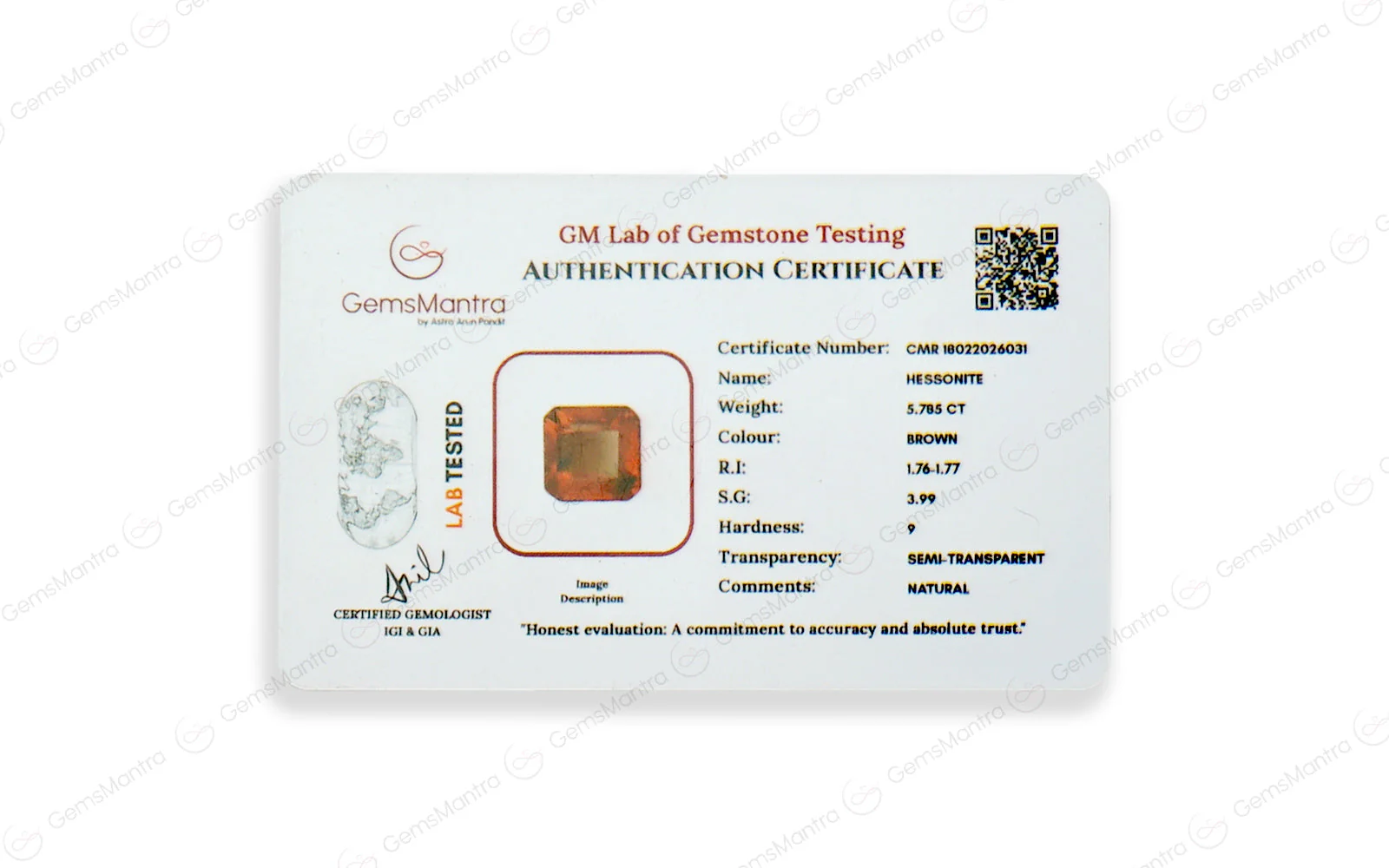 Gomed - 5.785 Carats - Image 4