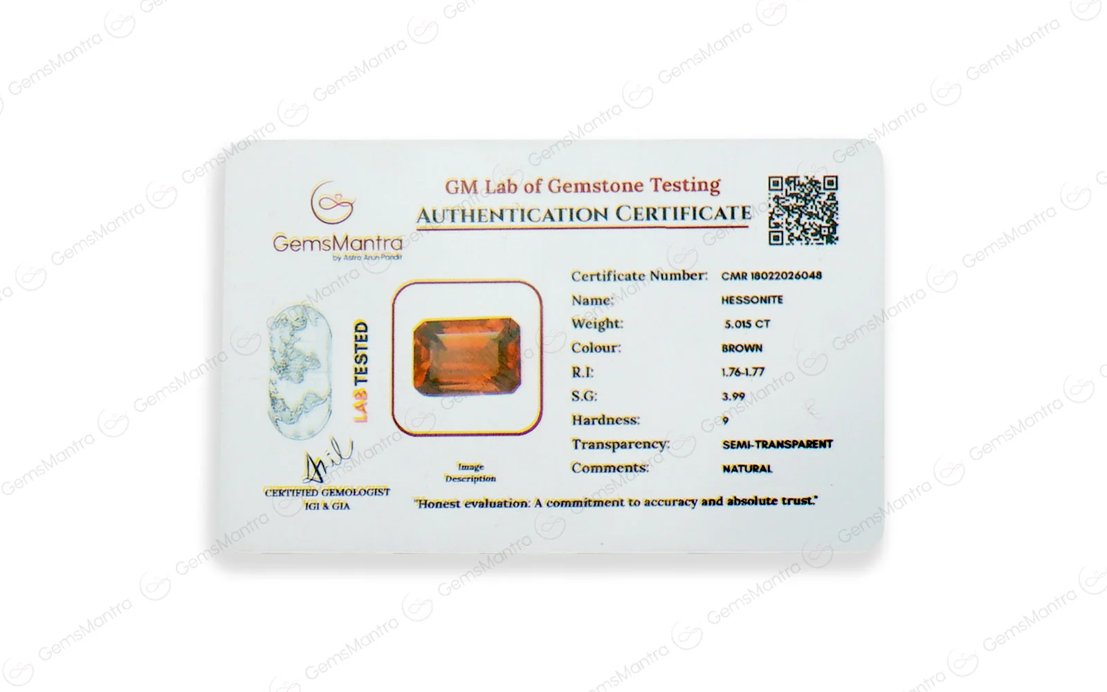 Gomed - 5.015 Carats - Image 4