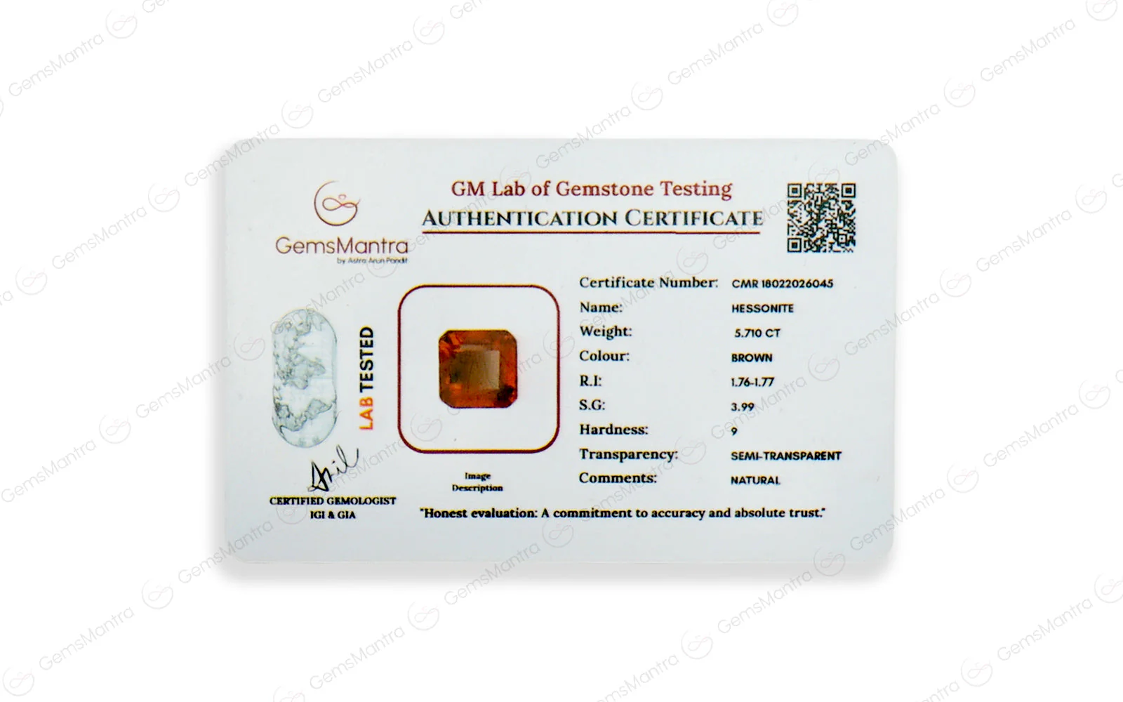 Gomed - 5.71 Carats - Image 4