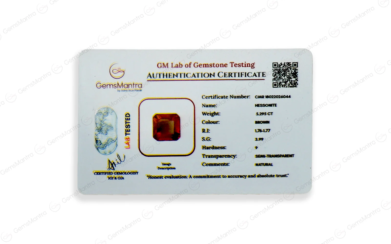 Gomed - 5.295 Carats - Image 4