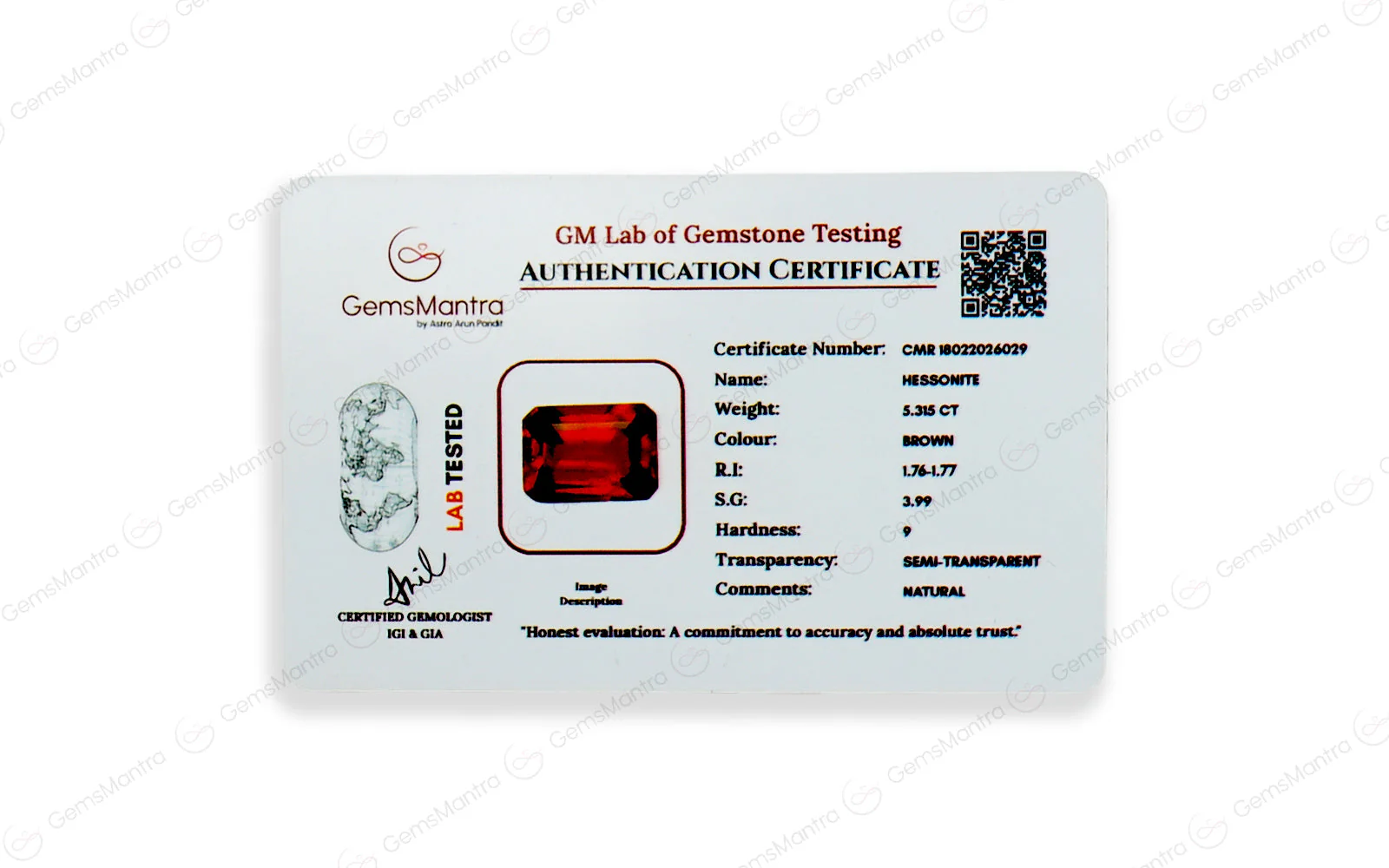 Gomed - 5.315 Carats - Image 4