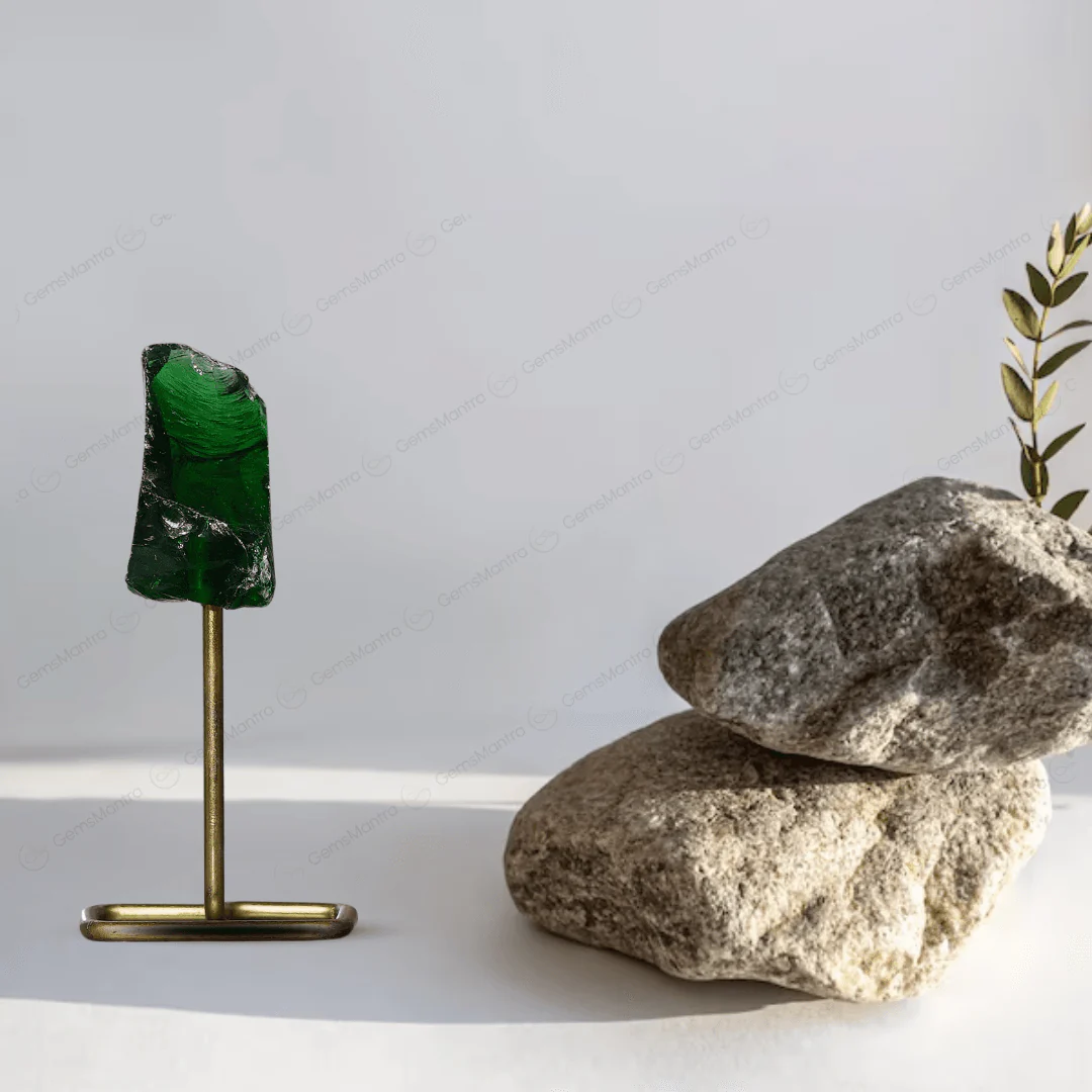 Green Obsidian Raw Stone Stand - Image 2