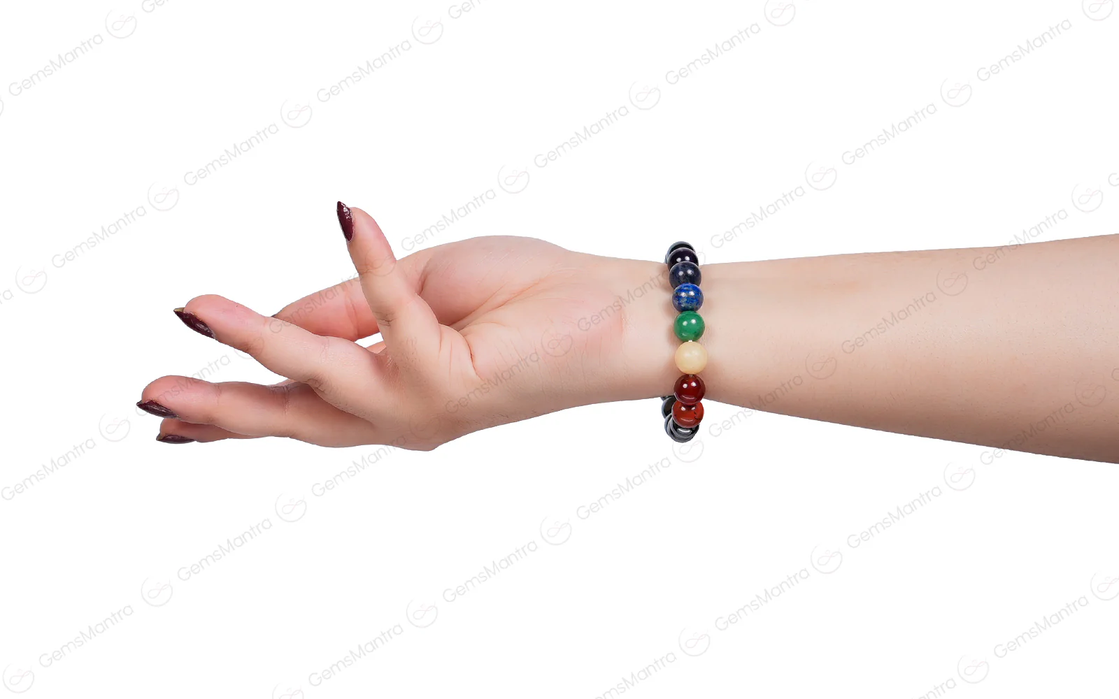 7 Chakra Hematite Bracelet - Image 5