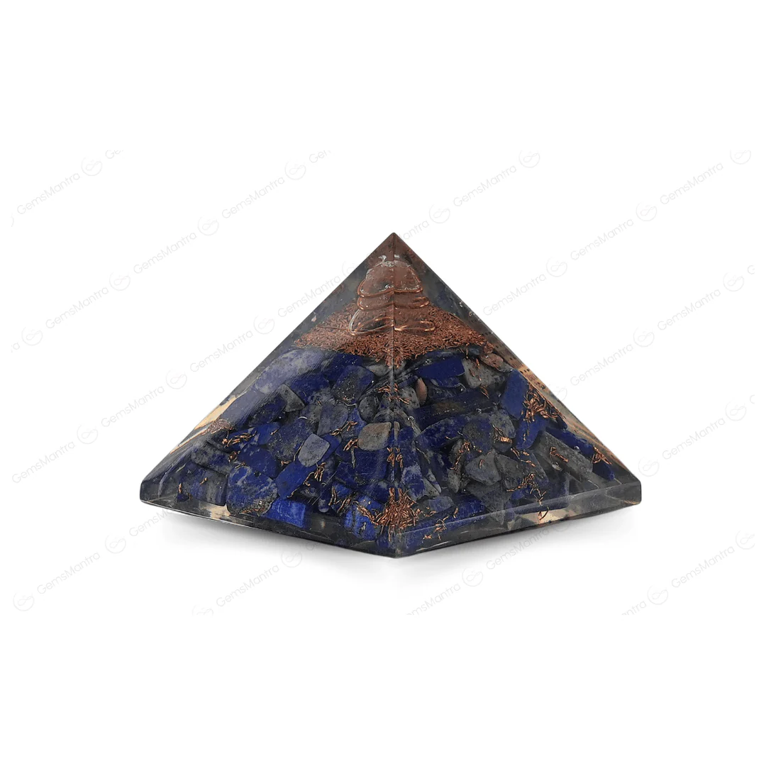 Lapis Lazuli Orgonite Pyramid/Orgone Pyramid - Image 5
