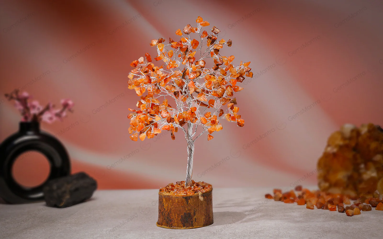 Large Carnelian Crystal Tree - Image 4