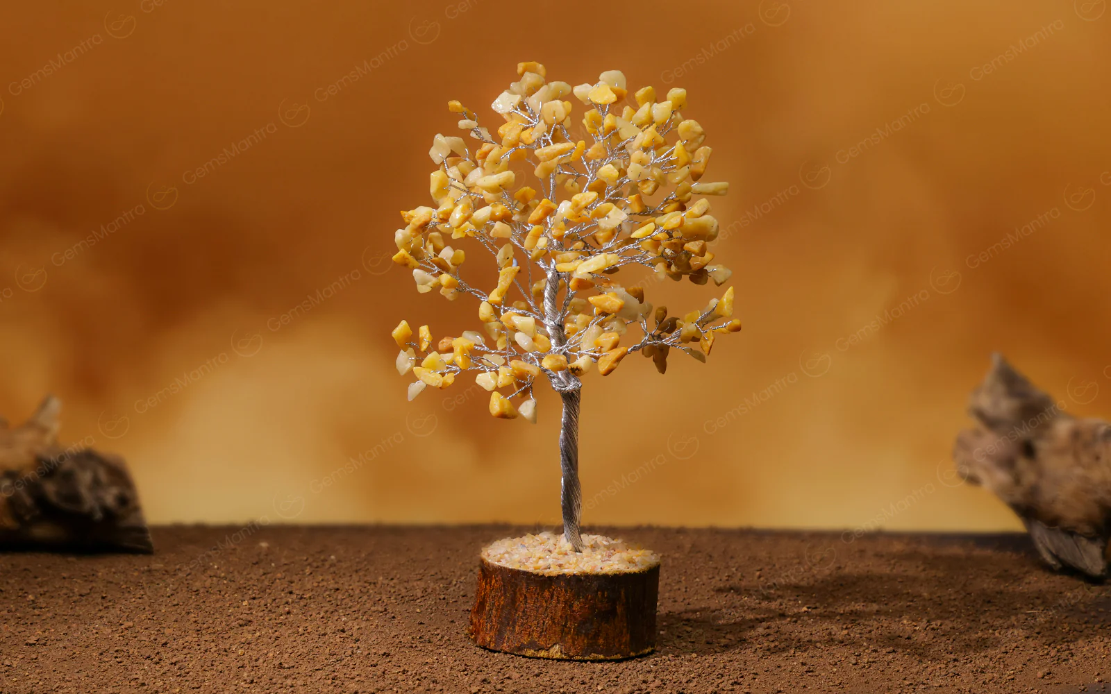 Large Golden Quartz Crystal Tree - Image 4