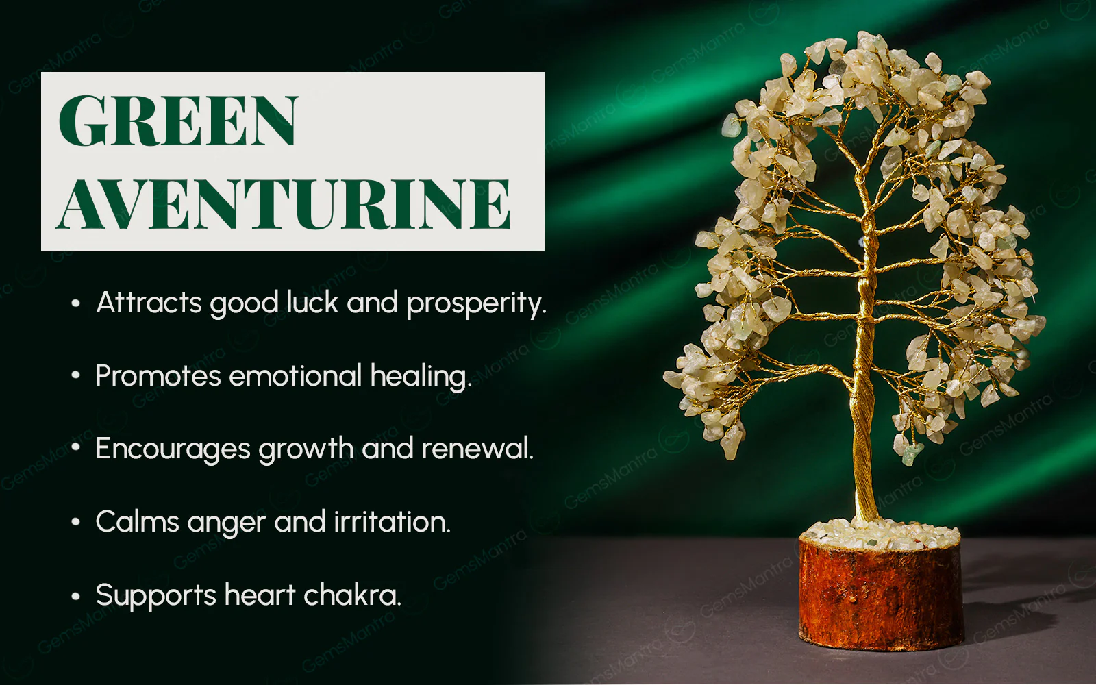 Large Green aventurine Crystal Tree - Image 3