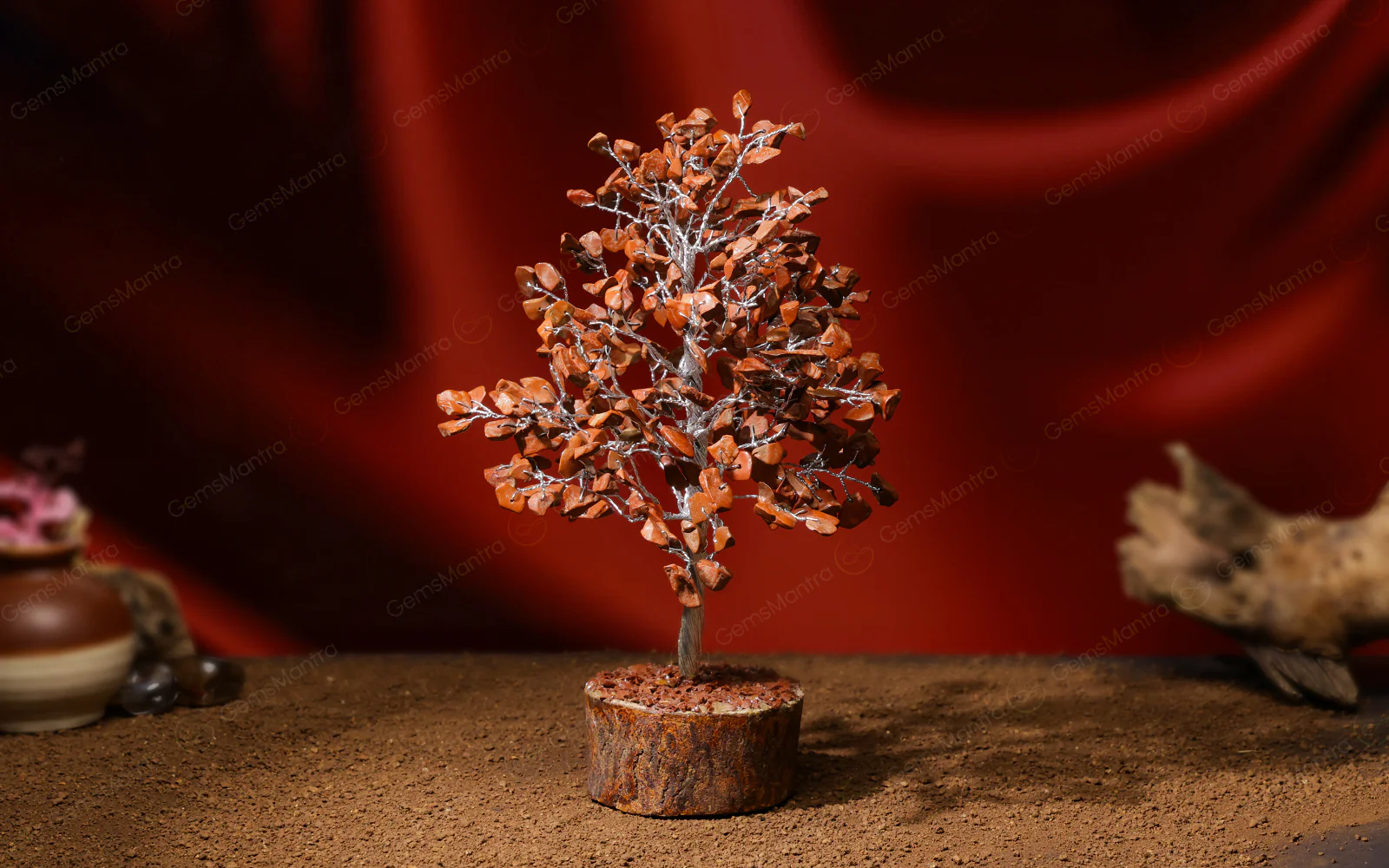 Large Red Jasper Crystal Tree - Image 4