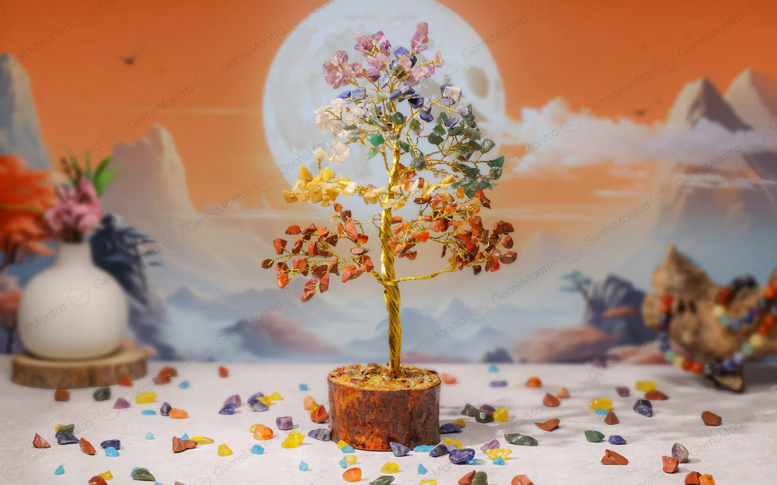 Large Seven Chakra Crystal Tree - Image 4