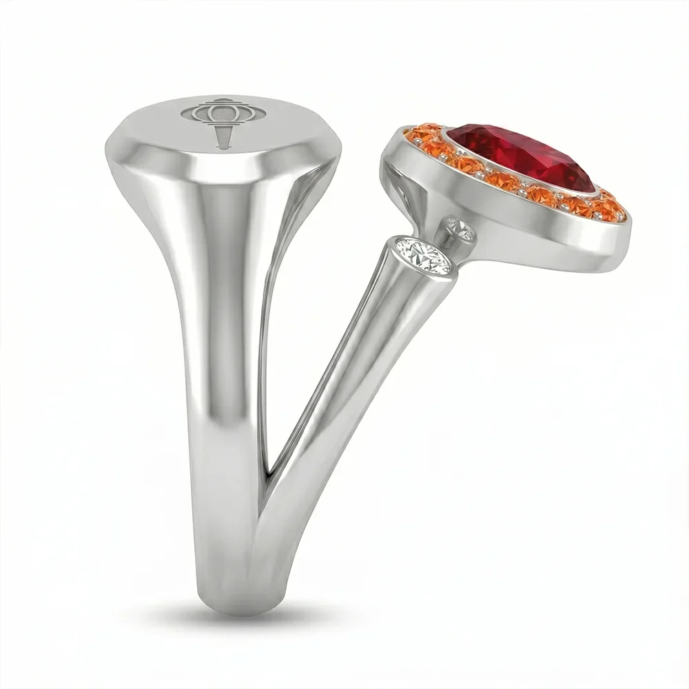 Dual Energy Gemstone Open Ring (925 Silver) - Image 4