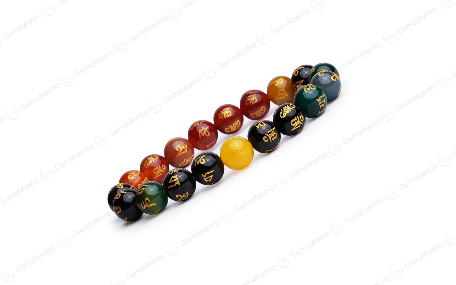 Original Multi Om Mani Bracelet  with Certificate - Image 3