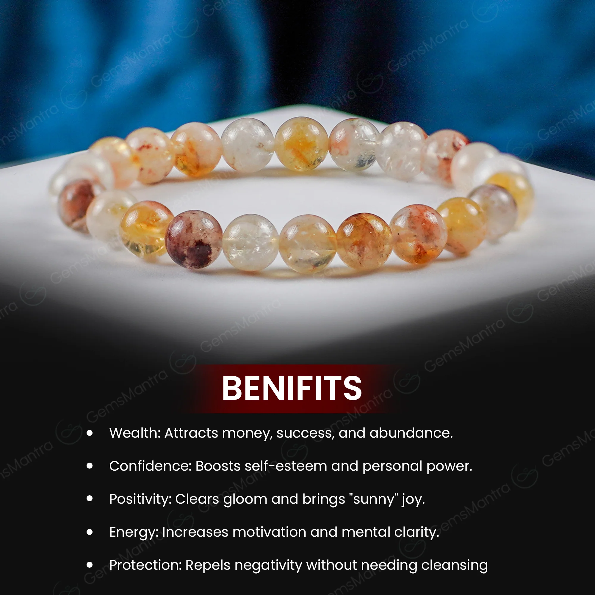 Citrine Bracelet - Stone of Abundance, Wealth & Luxury Life - Image 4