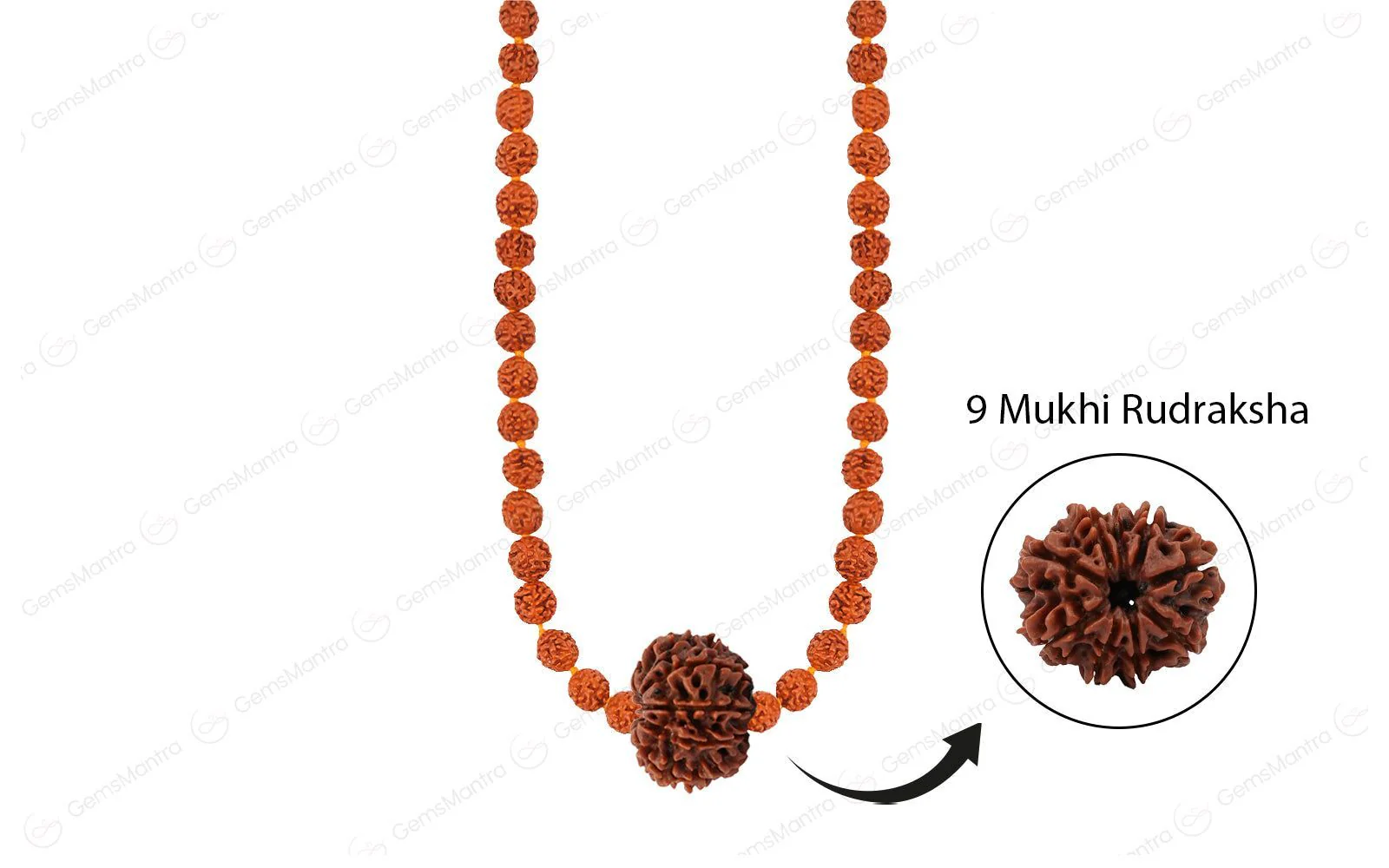 Navananda Rudraksha Mala - Image 2
