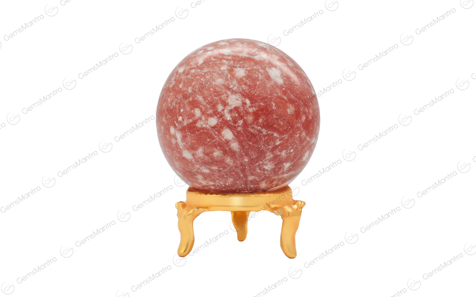 Orange Calcite Sphere Ball - Image 2