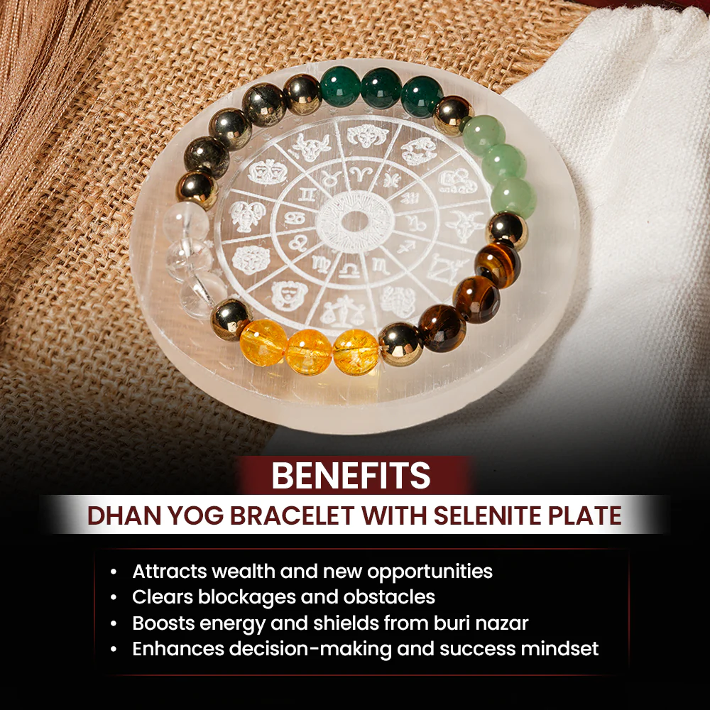 Original Dhan Yog Bracelet with Selenite Plate - Image 4