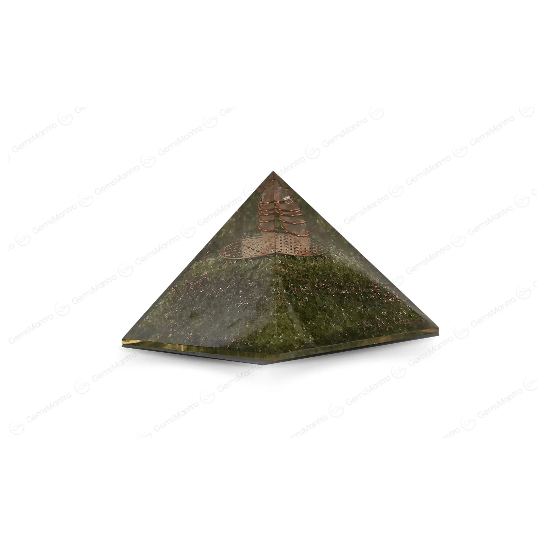 Peridot Orgonite Pyramid/Orgone Pyramid - Image 5