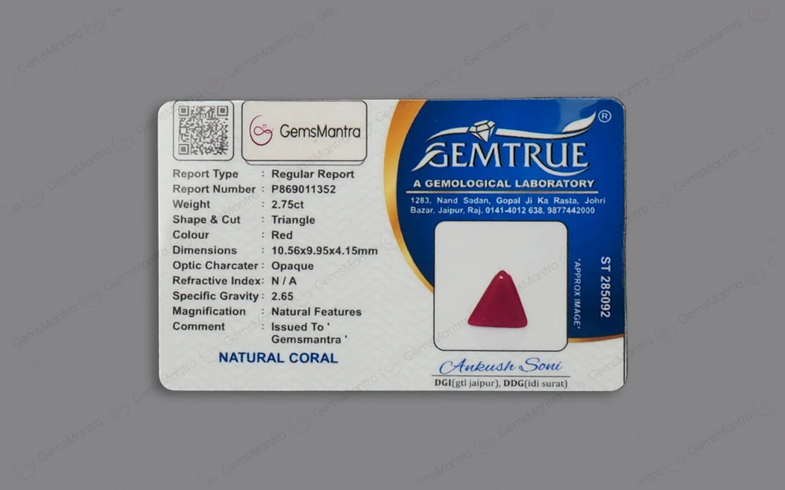 Red Coral - 2.75 Carats - Image 4