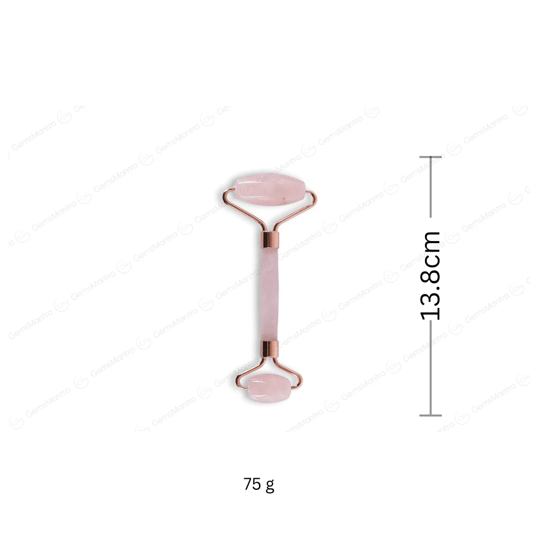 Rose Quartz Face Massage Roller - Image 3