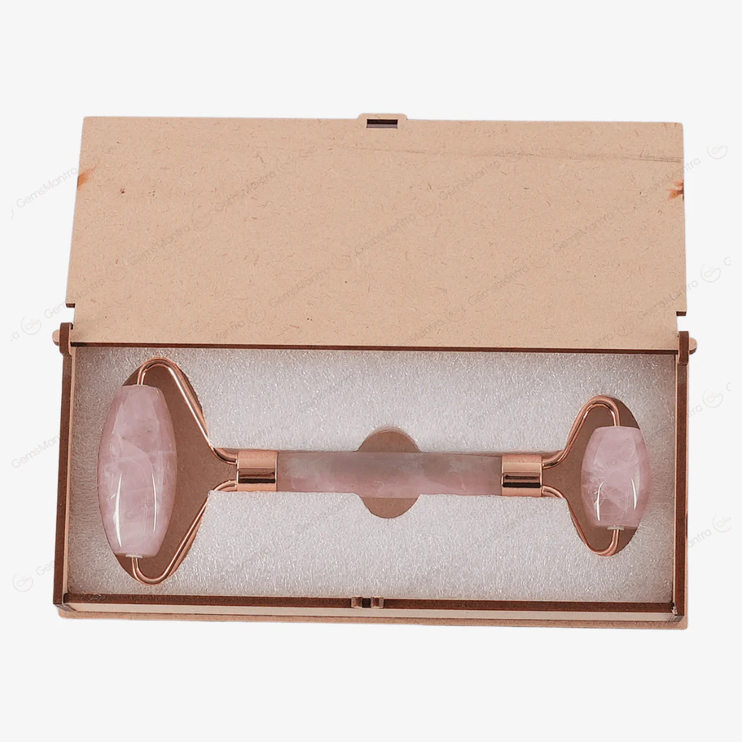 Rose Quartz Face Massage Roller - Image 5