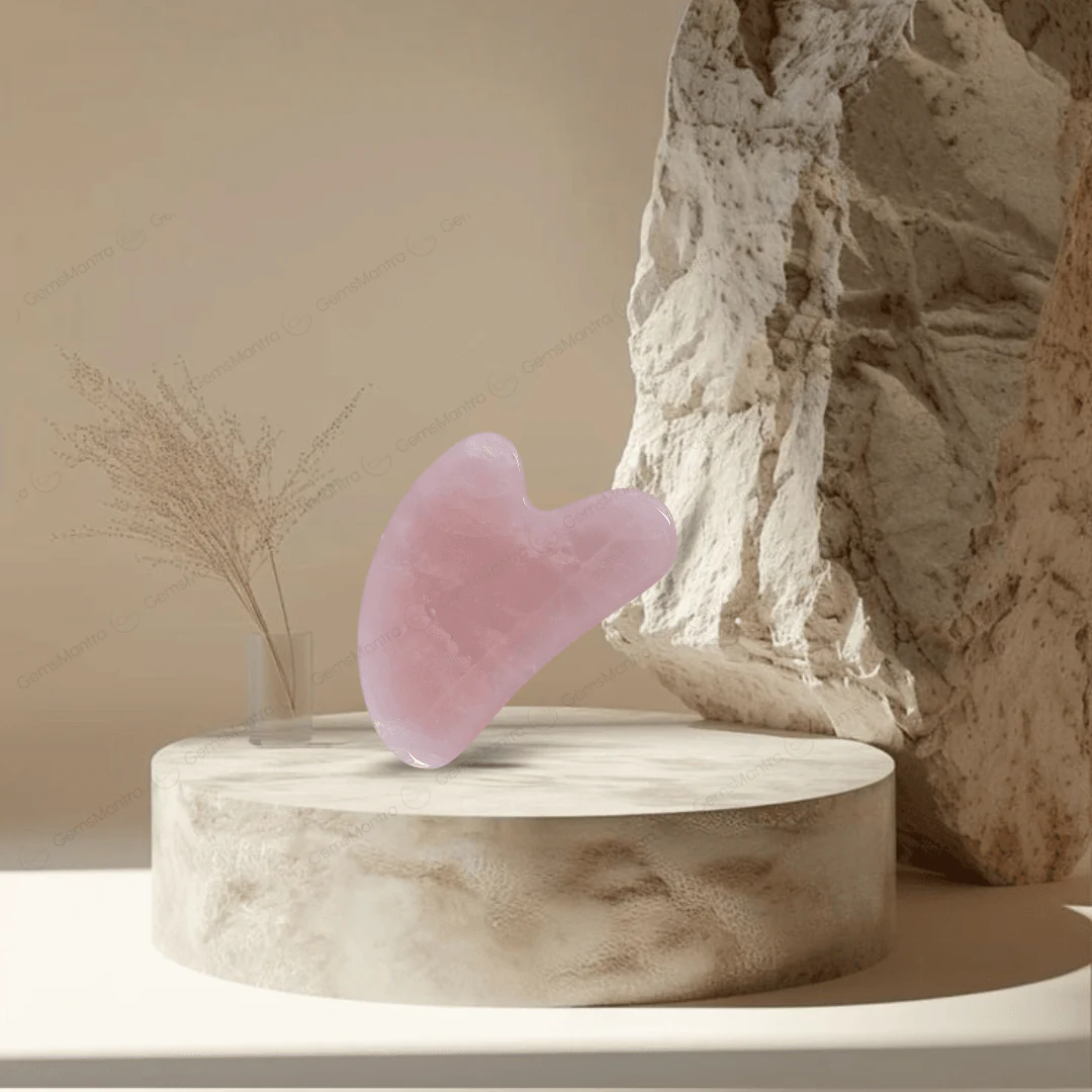 Rose Quartz Guasha Stone - Image 2