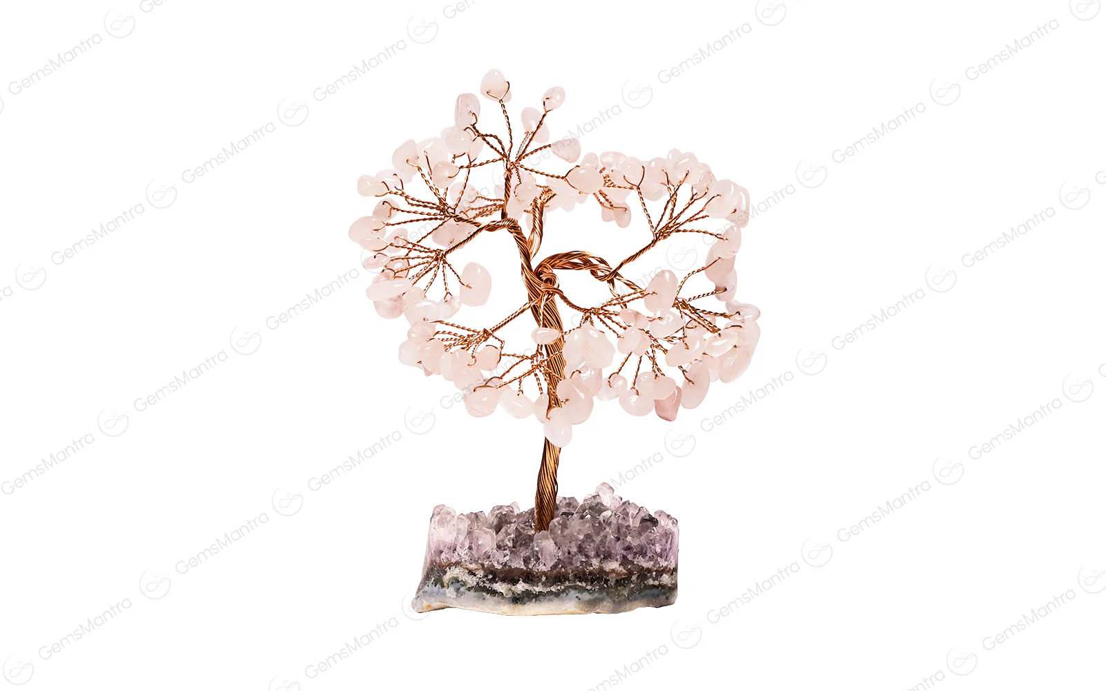 Rose Quartz with Amethyst Cluster Tree - Image 2