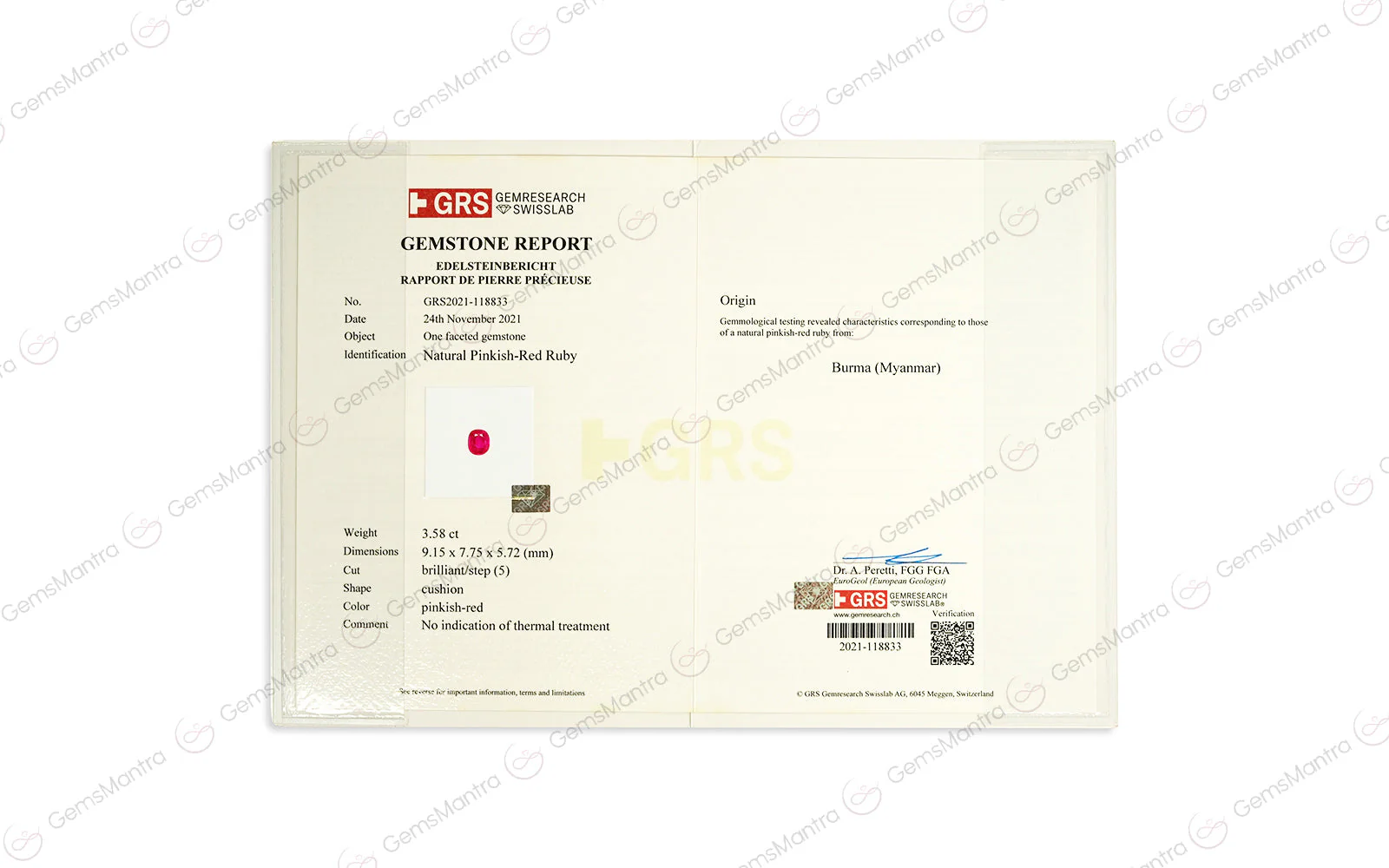 Ruby - 4.06 Carats - Image 3