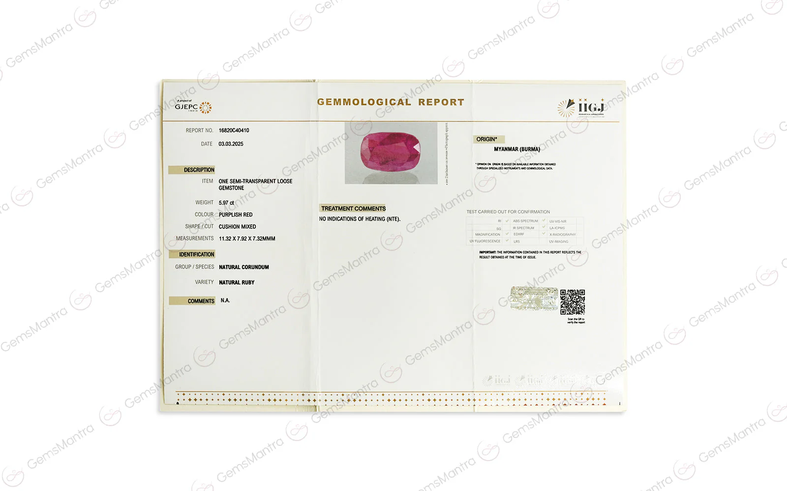 Ruby - 5.97 Carats - Image 3