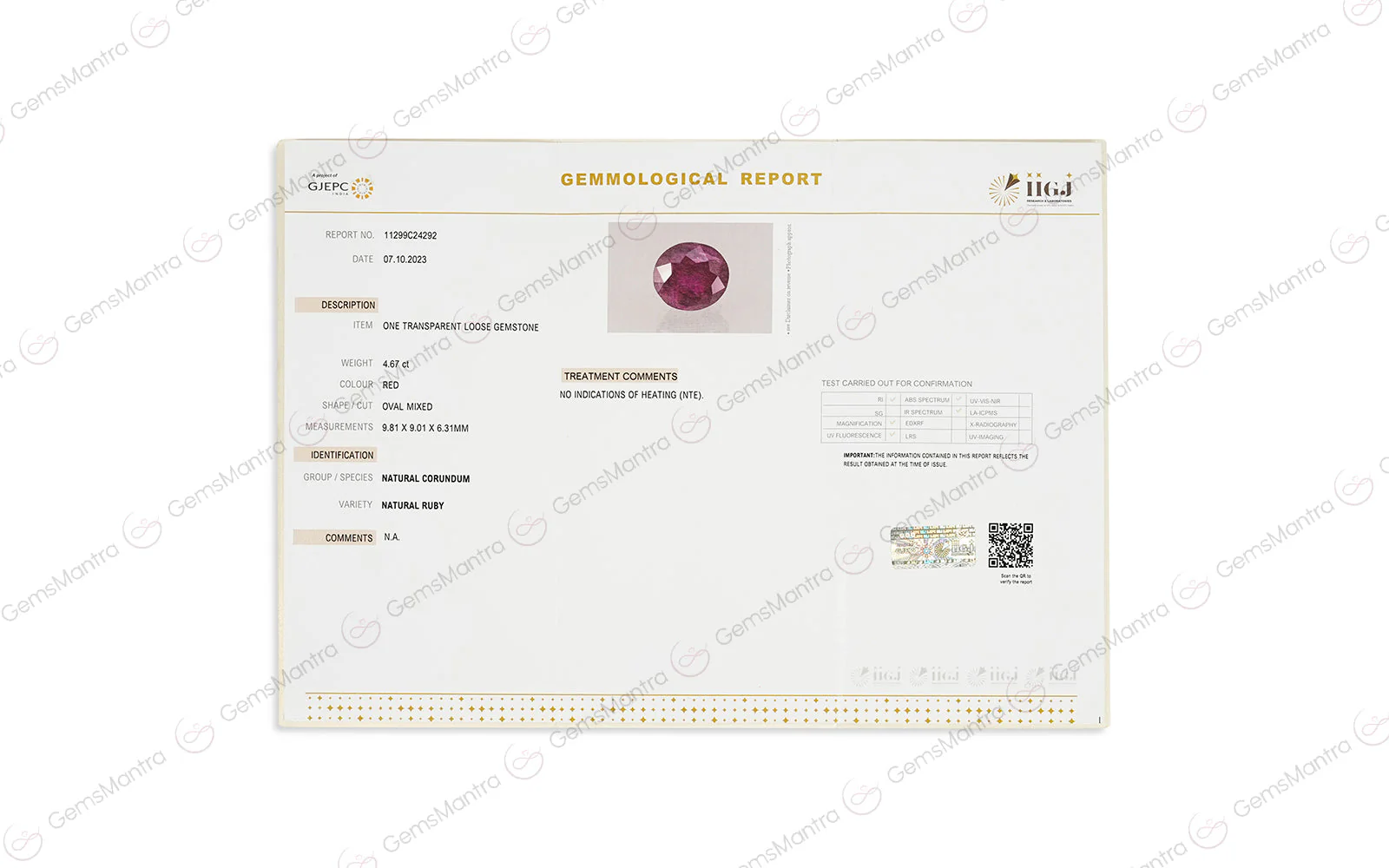 Ruby - 4.67 Carats - Image 3