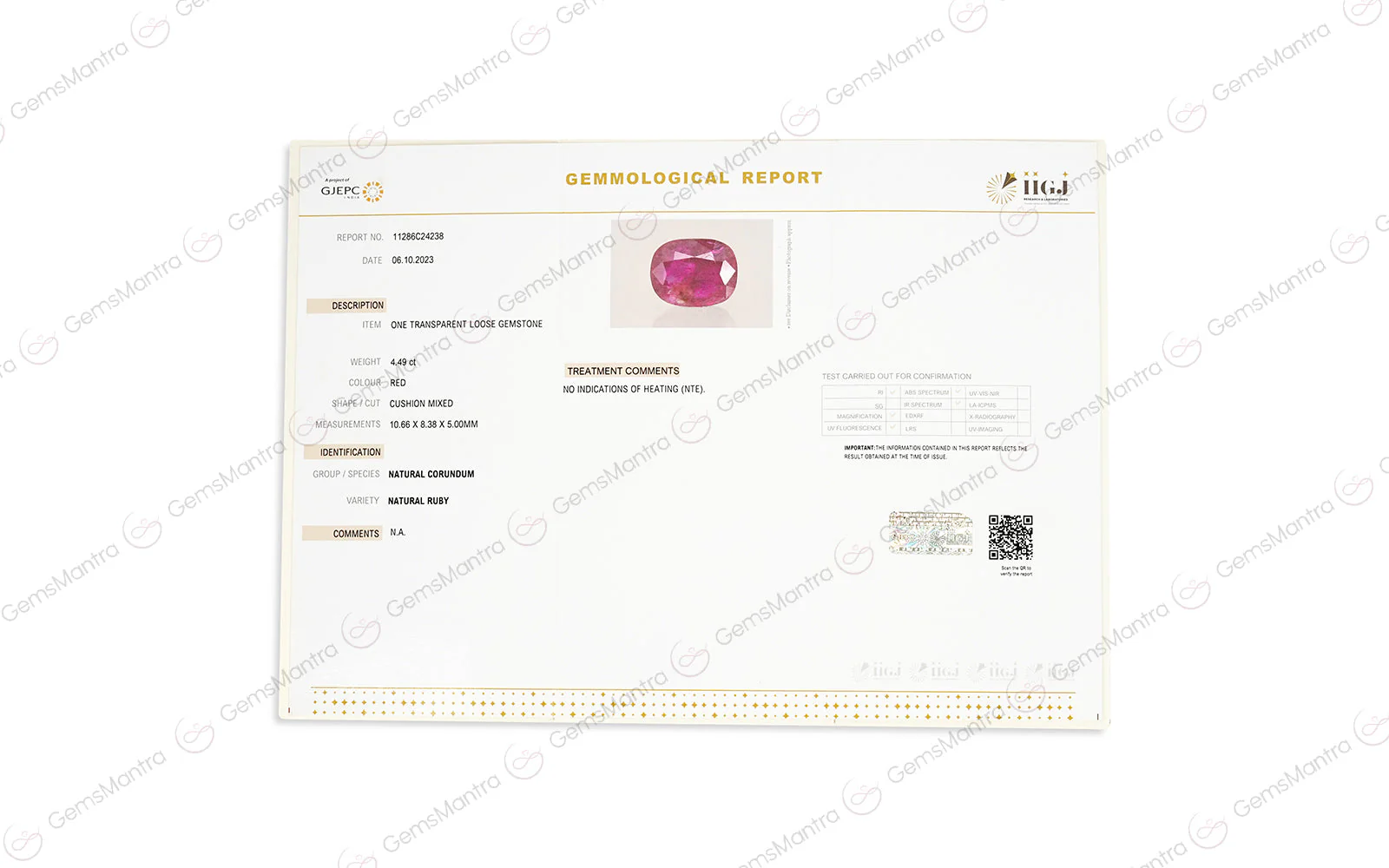 Ruby - 4.49 Carats - Image 3