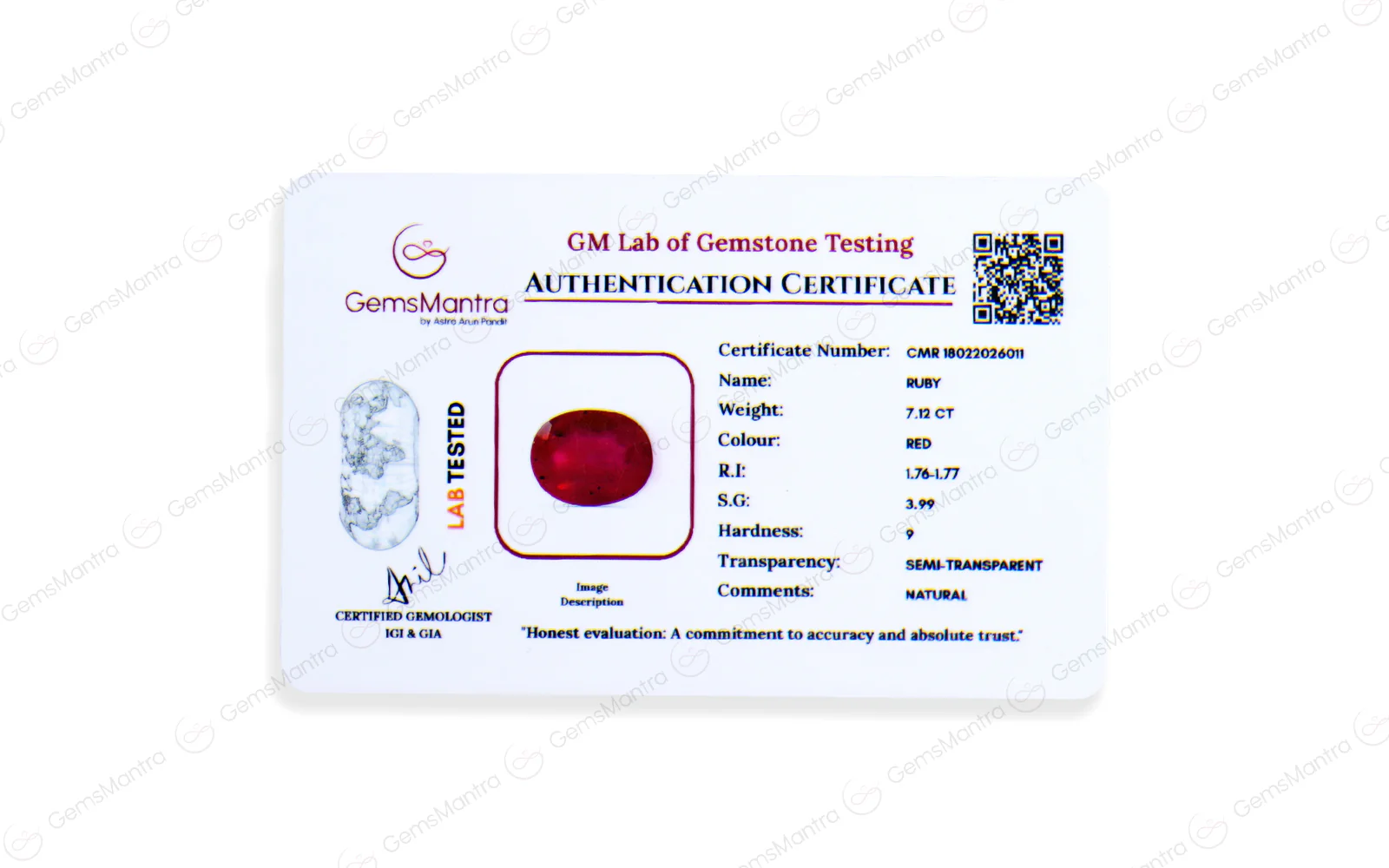 Ruby - 7.12 Carats - Image 4
