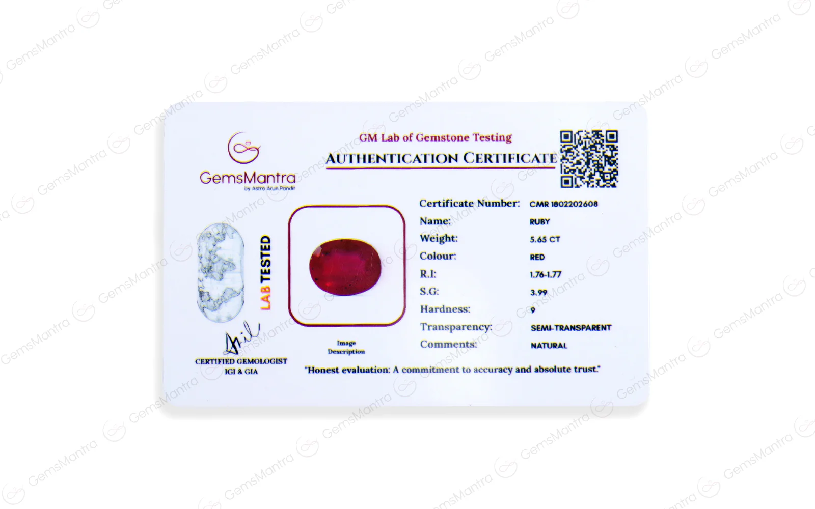 Ruby - 5.65 Carats - Image 4