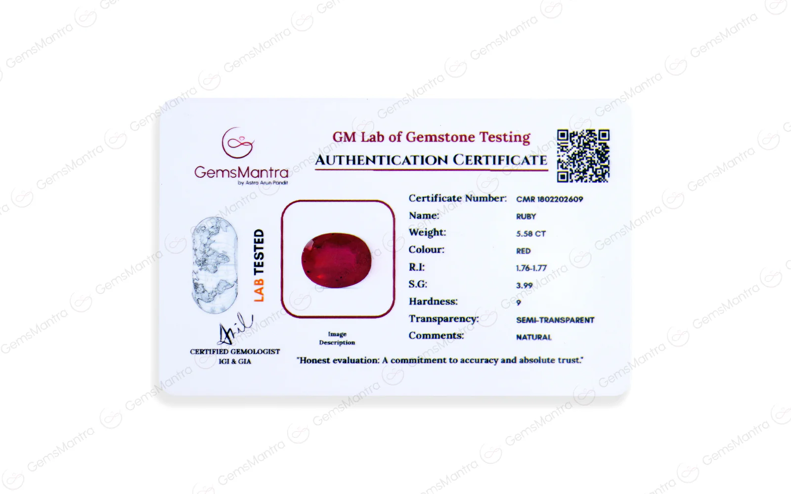 Ruby - 5.58 Carats - Image 4