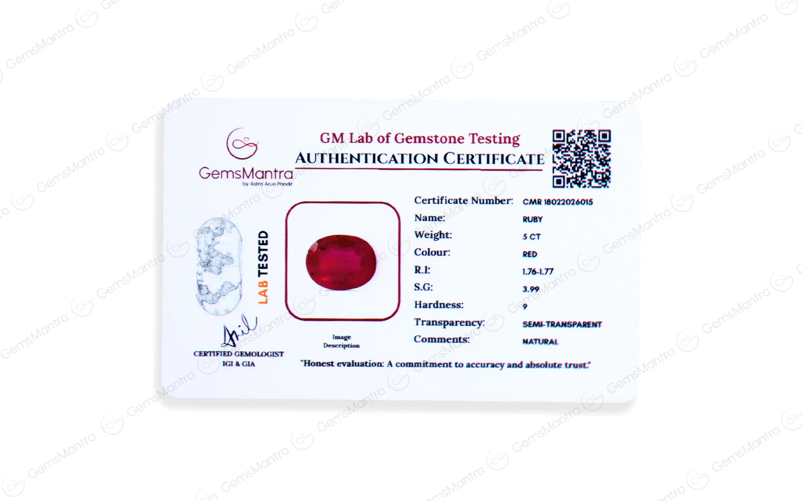 Ruby - 5 Carats - Image 4
