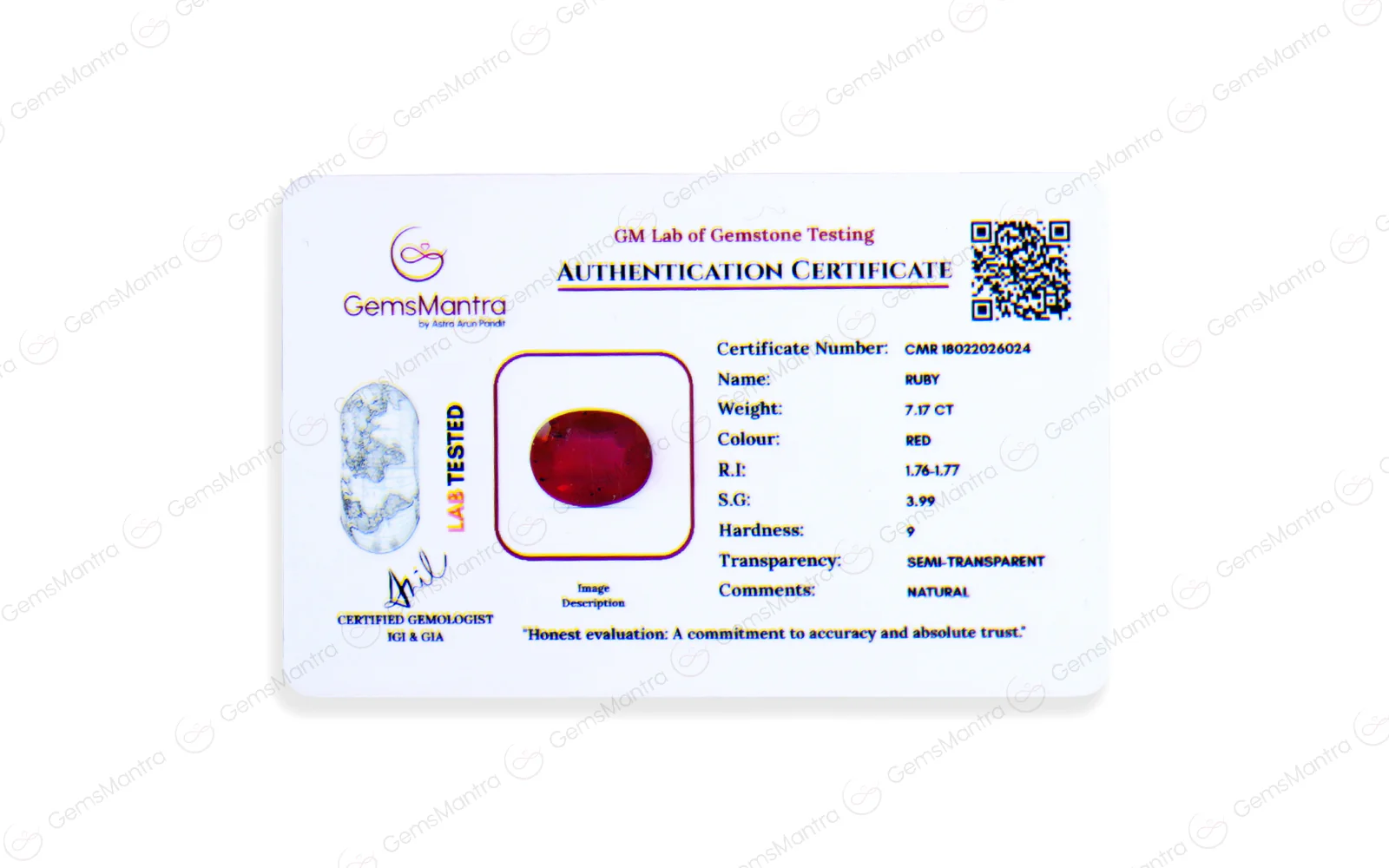 Ruby - 7.17 Carats - Image 4