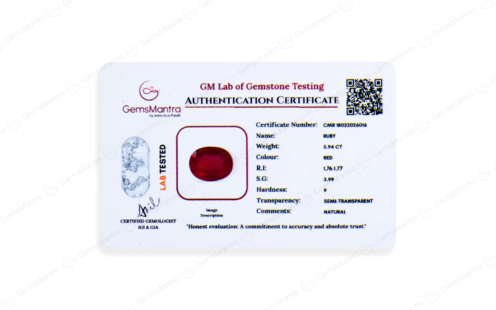 Ruby - 5.94 Carats - Image 4