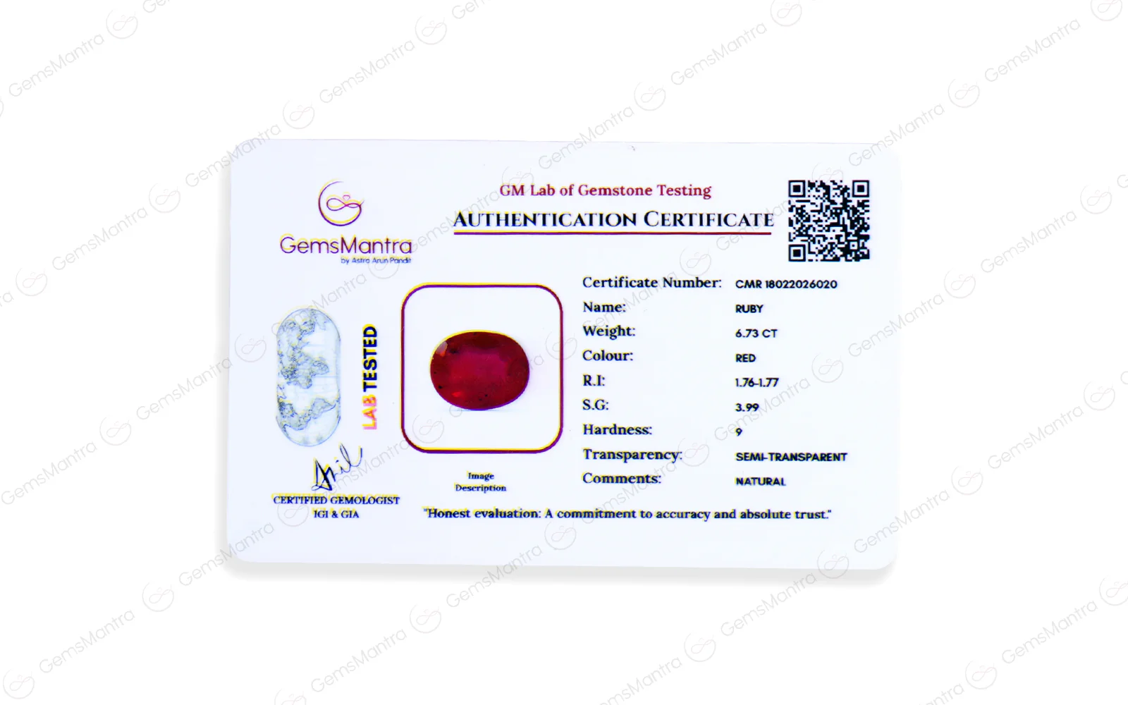 Ruby - 6.73 Carats - Image 4