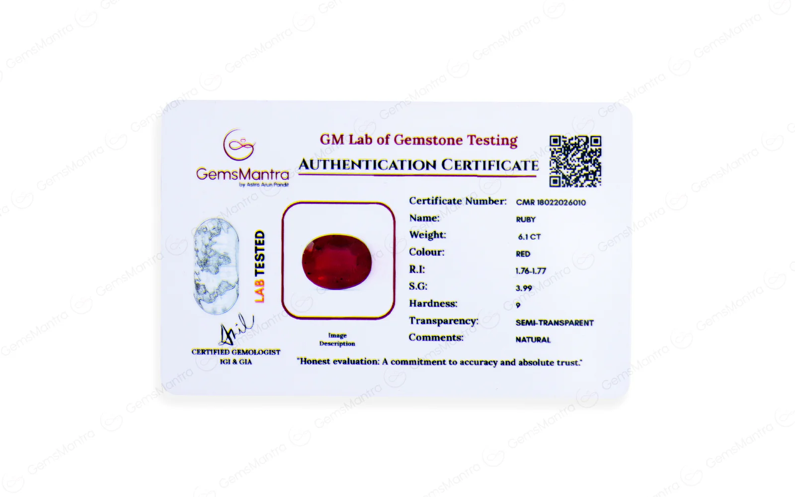 Ruby - 6.1 Carats - Image 4