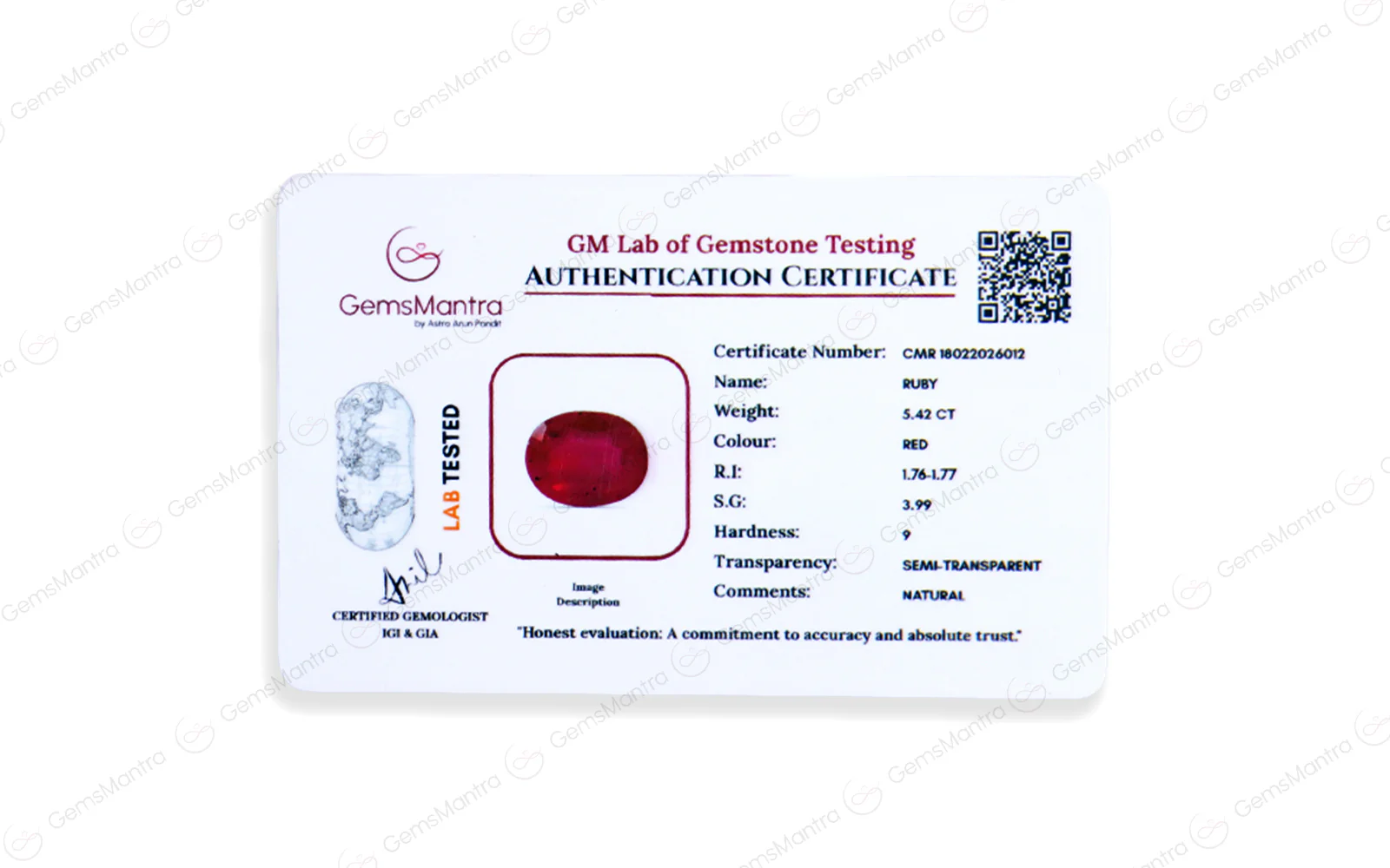 Ruby - 5.42 Carats - Image 4