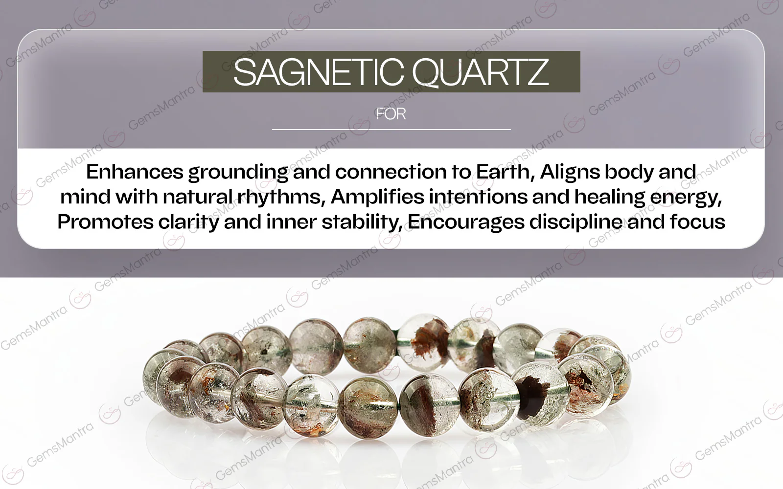 Original Sagnetic Quartz Bracelet with Certificate - Image 4