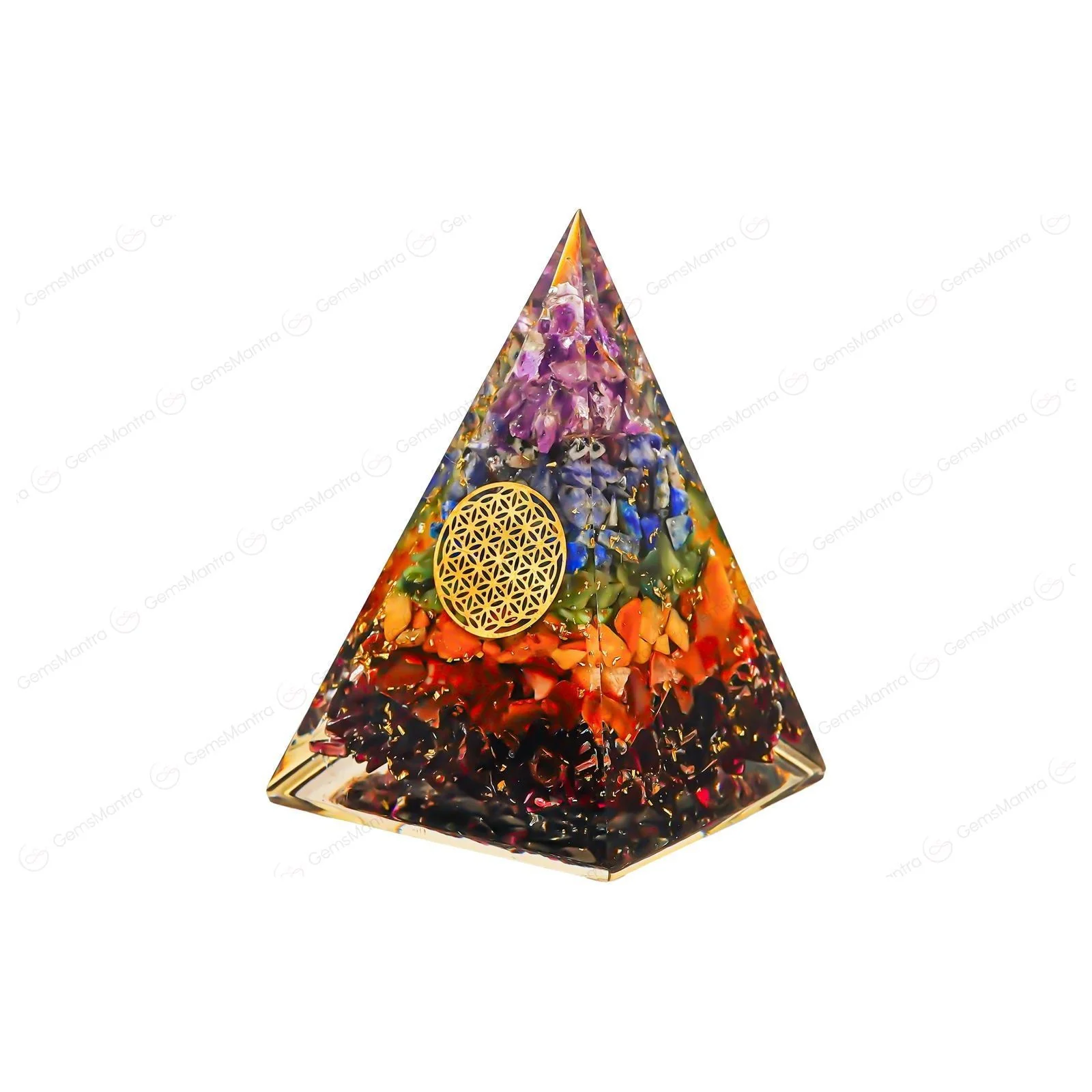 Seven Chakra Chips Nubian Pyramid - Image 3