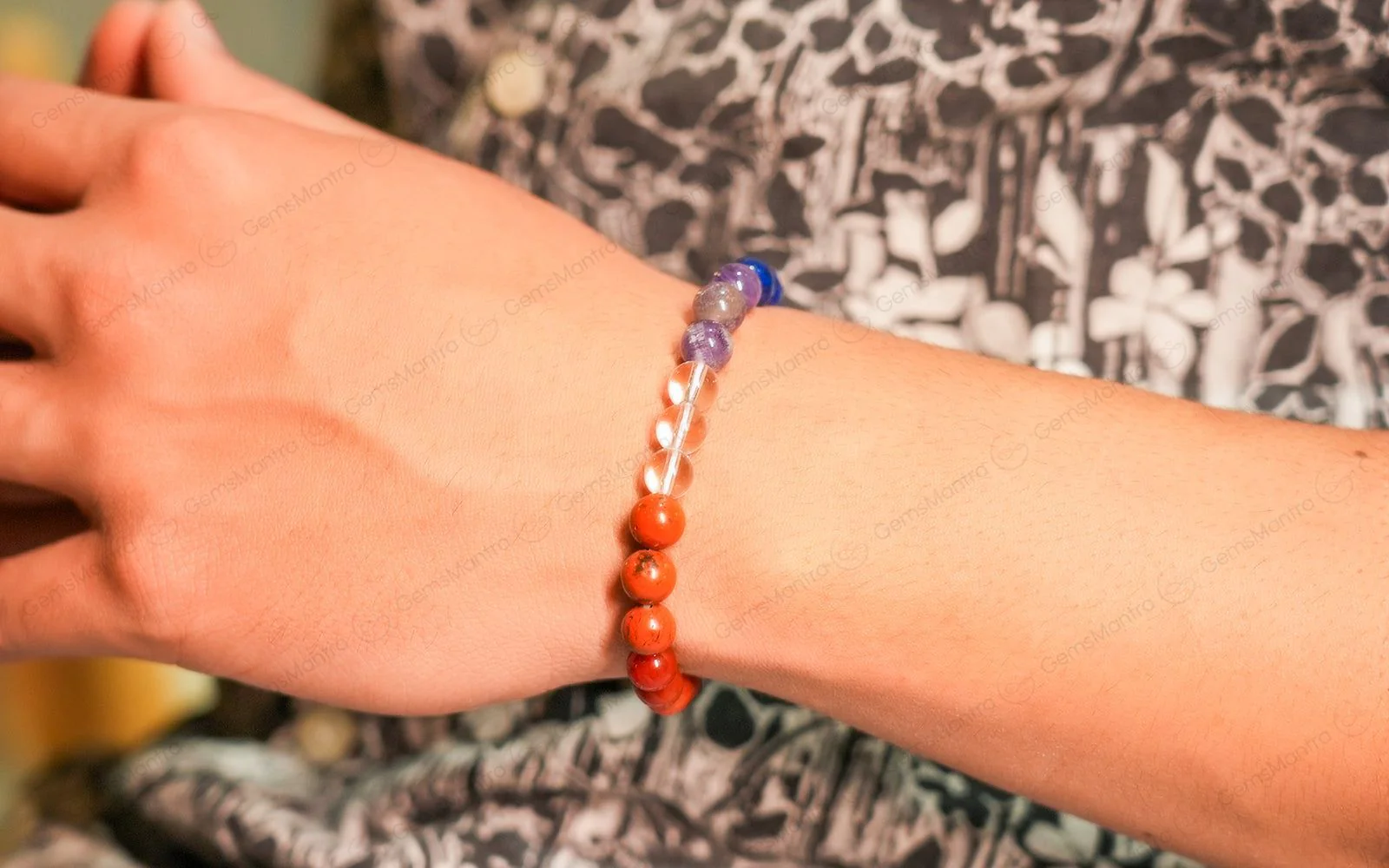 Original 7 Chakra Jasper Bracelet with Certificate - Image 3
