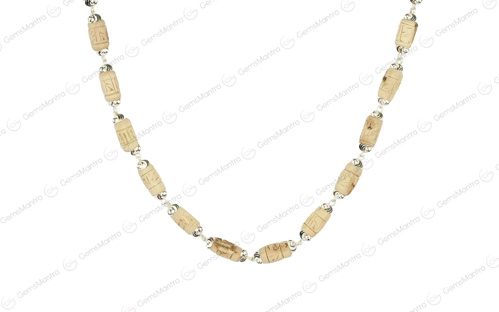 Silver Radhe Naam Tulsi Mala (Govt. Certified) - Image 4