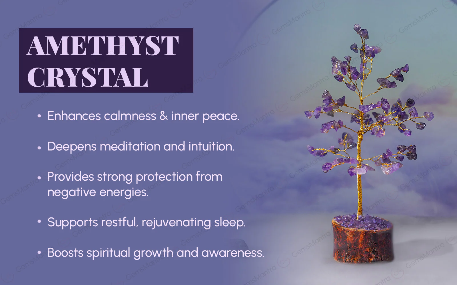 Small Amethyst Crystal Tree - Image 3