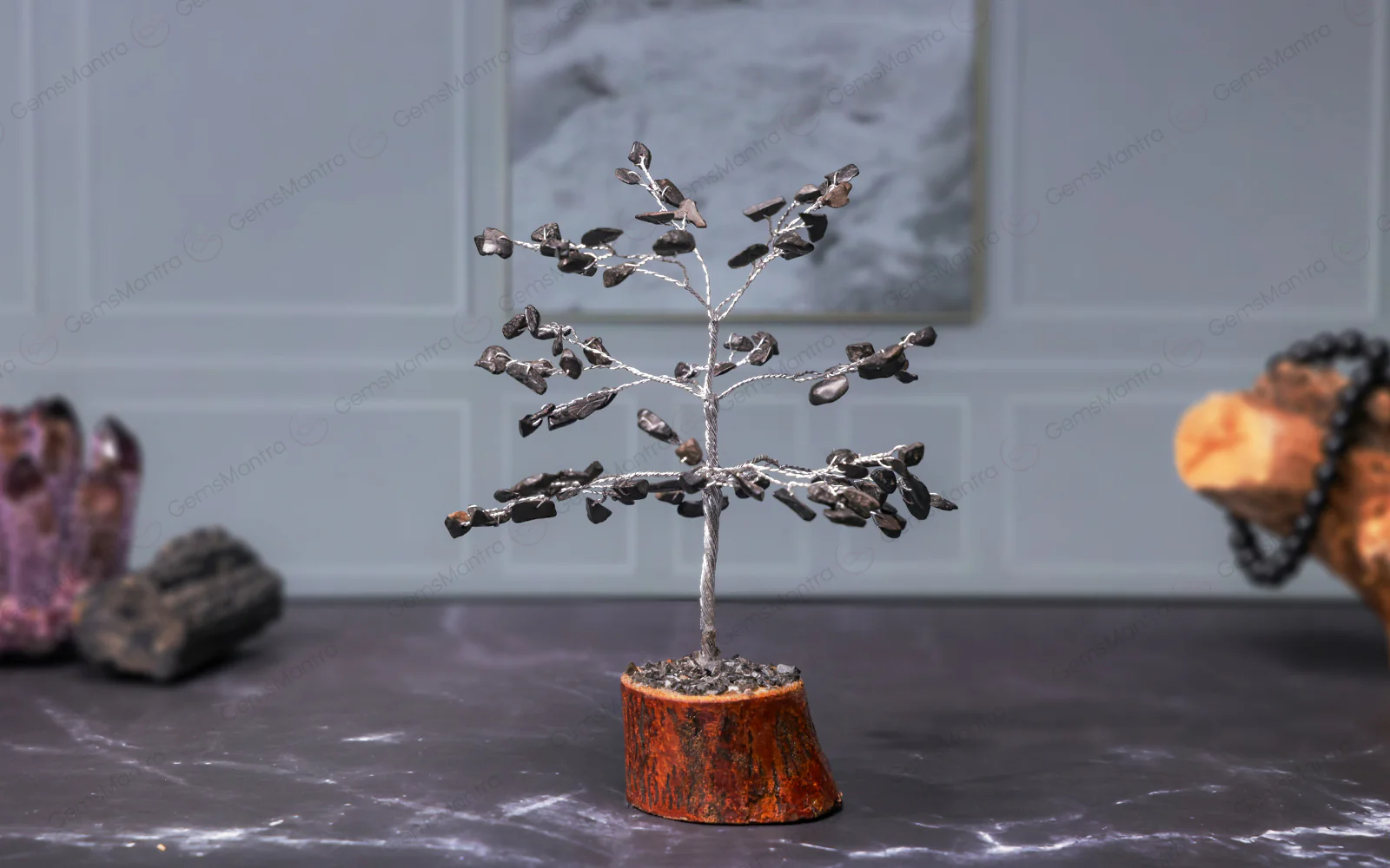 Small Black Agate Crystal Tree - Image 4