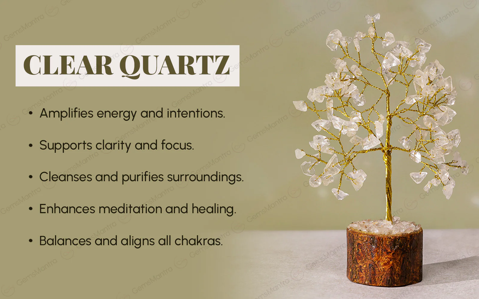 Small Crystal Quartz Tree - Image 3